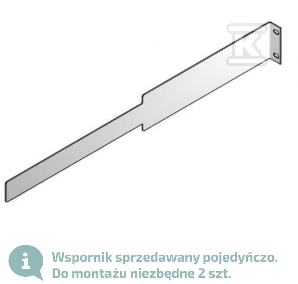 UPS Ever. SIDE BRACKET 19 "2U 800mm - T/OP-ZALI-0001/00