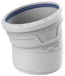 AS Plus elbow dn 160/15 gray color, soundproof sewage