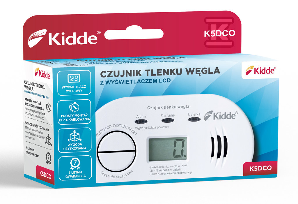 Detector de monoxid de carbon cu - KID-K5DCO