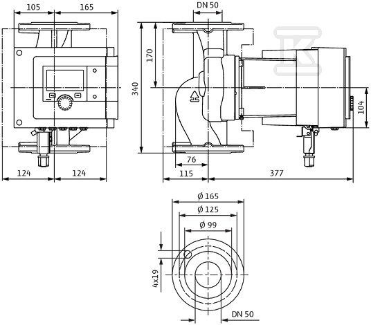 Wilo-Stratos MAXO 50/0,5-16-R7 pompa - 2217958