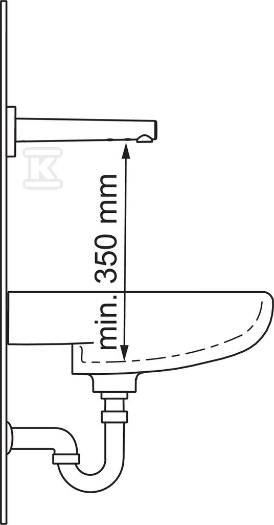 Bateria umywalkowa ścienna Oras - 6188Z