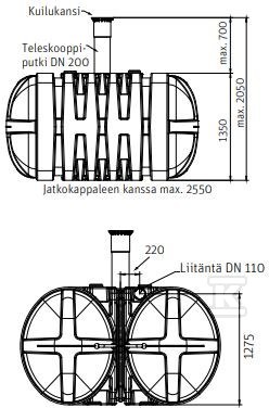 Zbiornik PEHD podziemny na deszczówkę - 1135005426