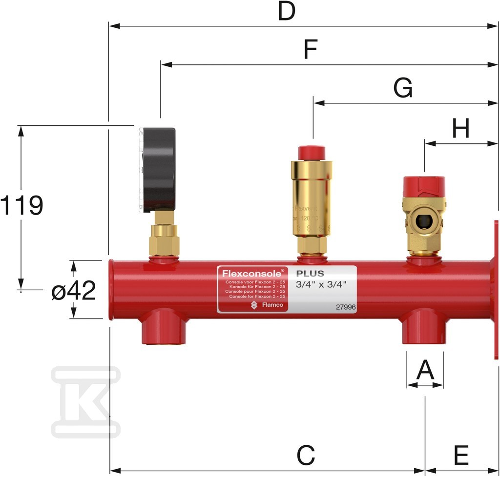 Consola vasului de expansiune CH - 27988