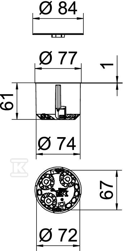 Panel zidna kutija tip HG 61-AD-D - 2003820