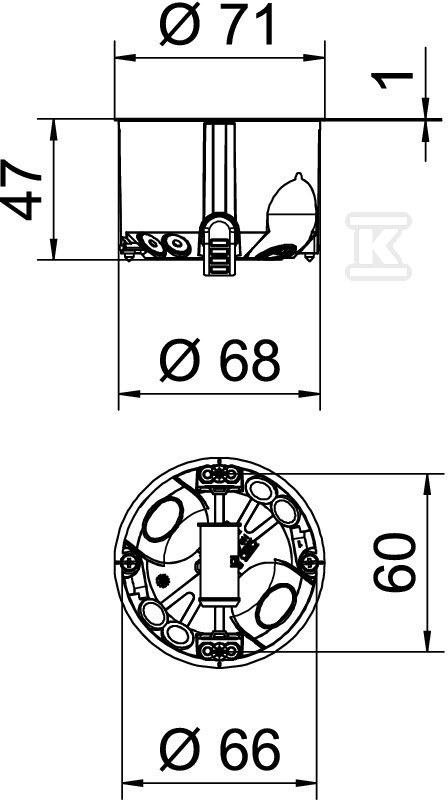 Panel zidna kutija tip HG 47-L - 2003806