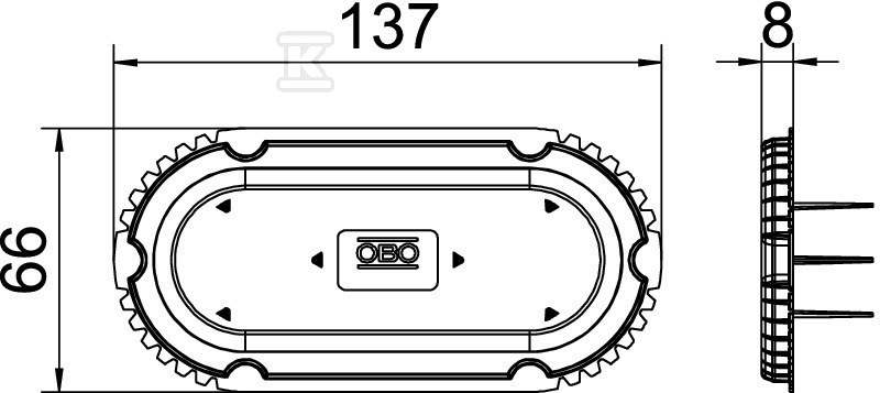 Plaster cover with indicator type ZU - 2003762