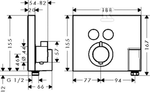 Hansgrohe ShowerSelect thermostatic - 15765000