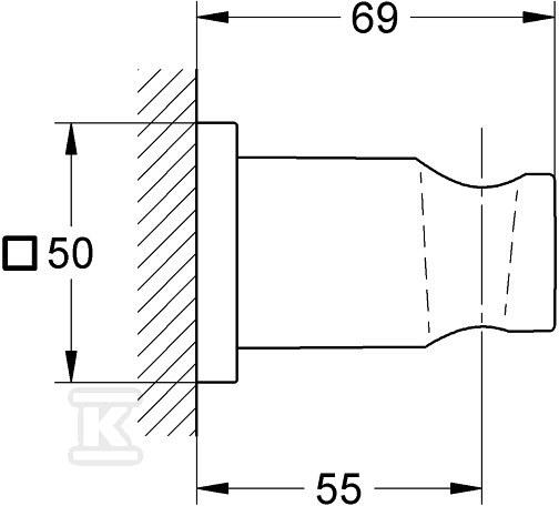 Rainshower - wall shower holder - 27075000