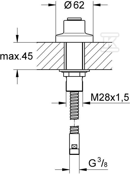 Hand shower holder - 27151000