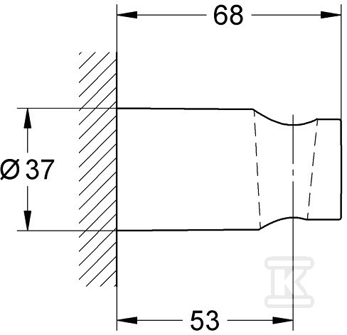 New Tempesta Cosmopolitan - wall shower - 27594000