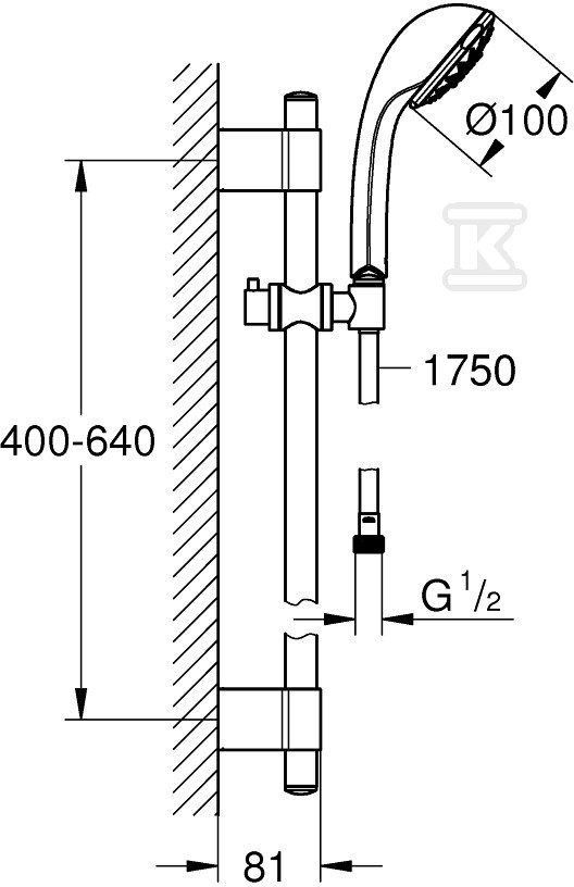 Relexa 100 Five - shower set - 28964001