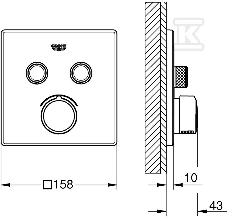 Bateria podtynkowa SmartControl do - 29148000