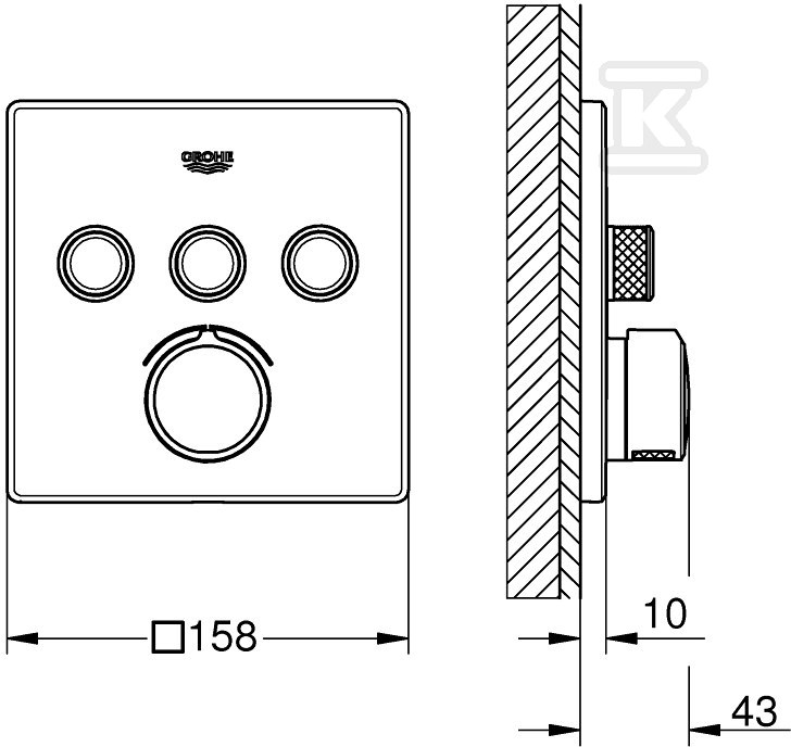 Bateria podtynkowa SmartControl do - 29149000