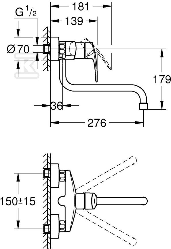 Bateria zlewozmywakowa Eurosmart - 32224003