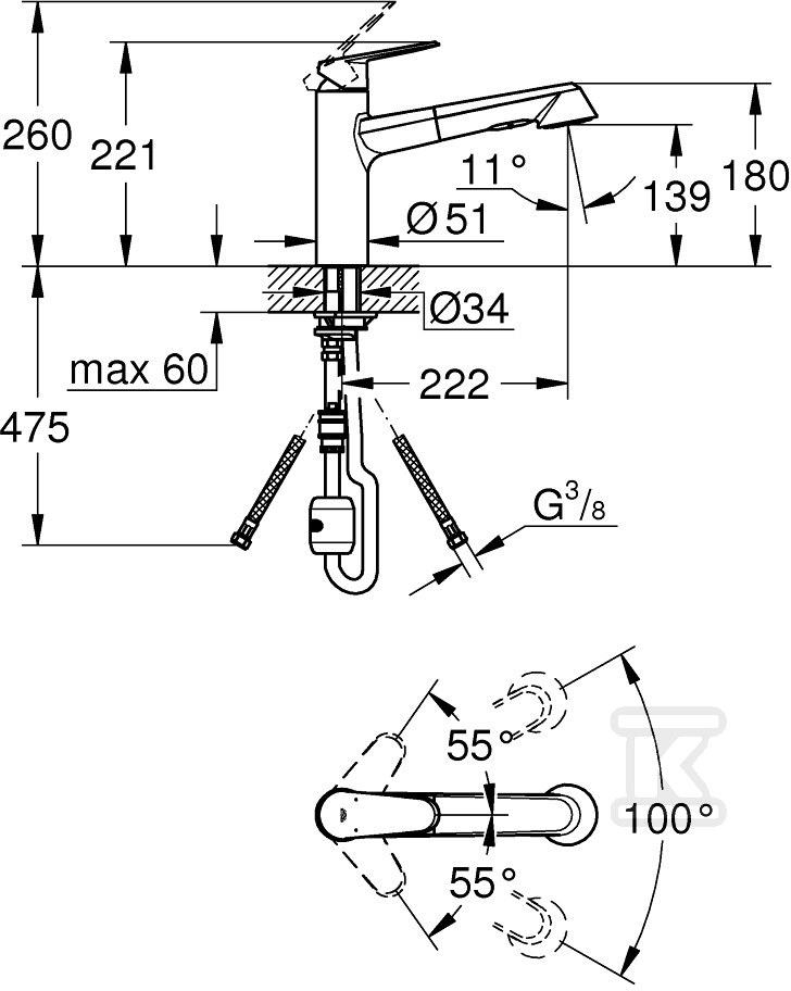 Bateria zlewozmywakowa Eurodisc - 32257002