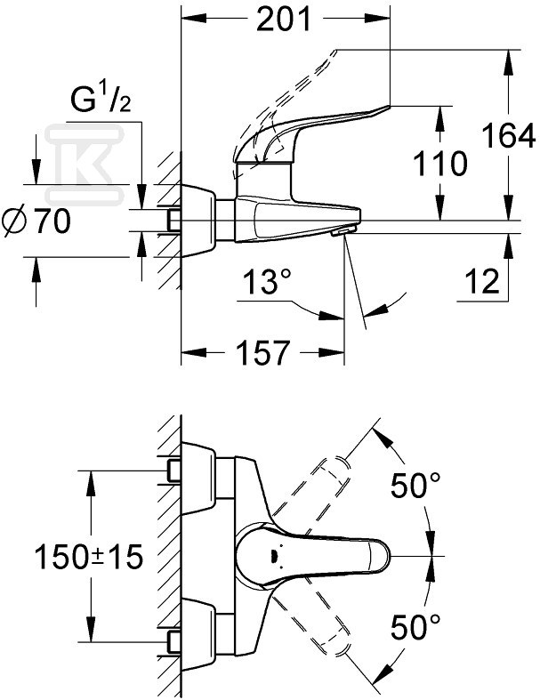 Bateria umywalkowa Grohe Euroeco - 32776000