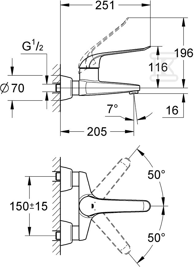 Bateria umywalkowa Grohe Euroeco - 32778000