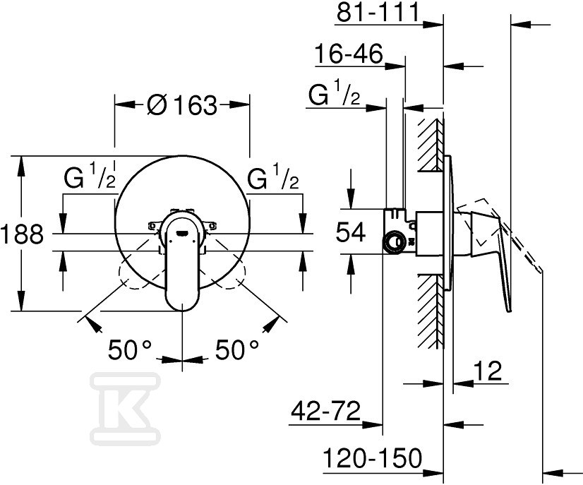 Eurosmart Cosmopolitan - single lever - 32880000