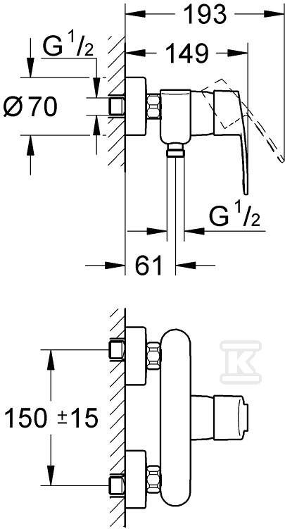 Eurostyle Cosmopolitan - single lever - 33590002