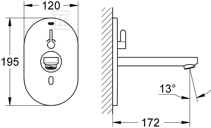 Bateria umywalkowa Eurosmart - 36315000