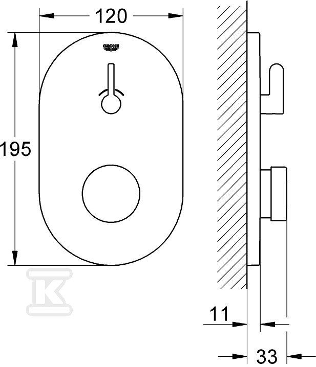 Grohe Eurosmart Cosmopolitan T sprchová - 36321000