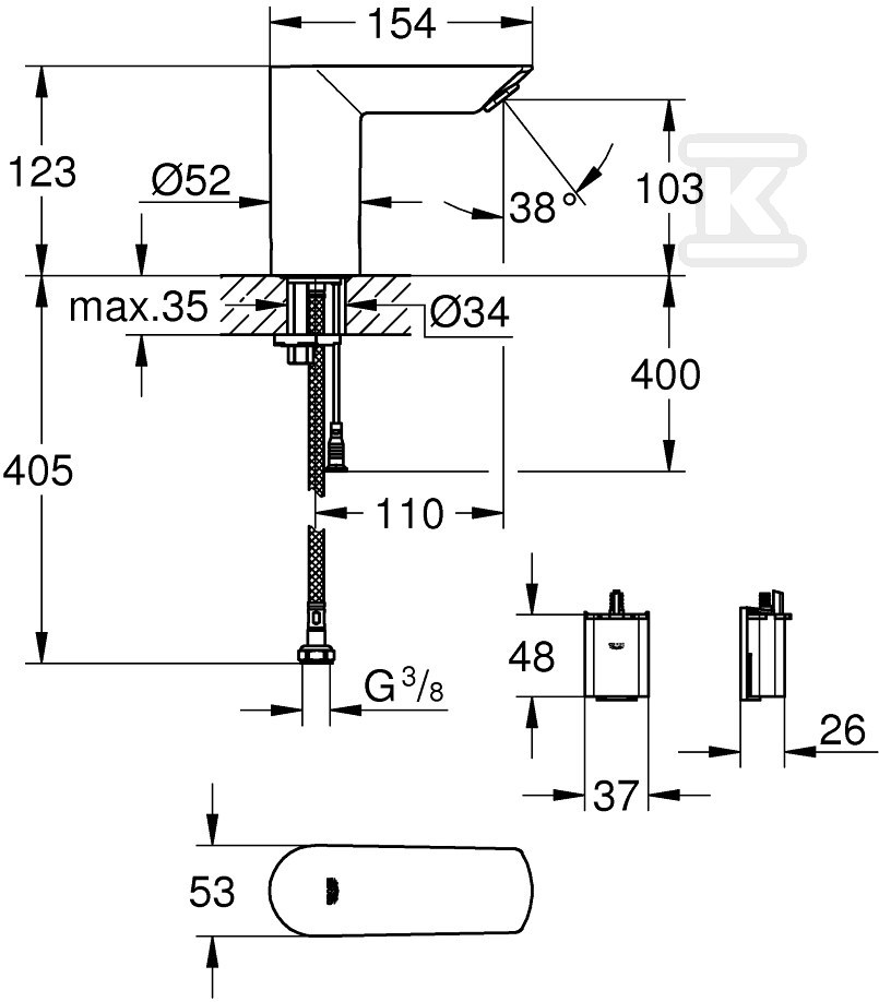 Bau Cosmopolitan E Infrared electronics - 36452000