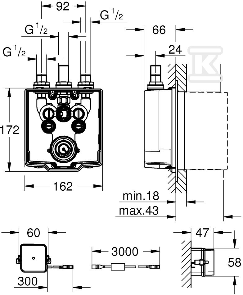 Eurosmart Cosmopolitan E concealed - 36459000