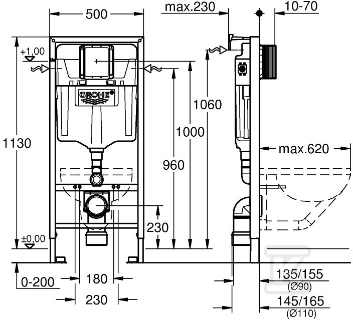 Rapid SL - a frame for concealed - 38536001