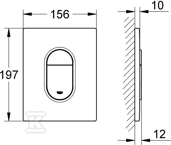 Arena Cosmopolitan - flush plate - 38844000