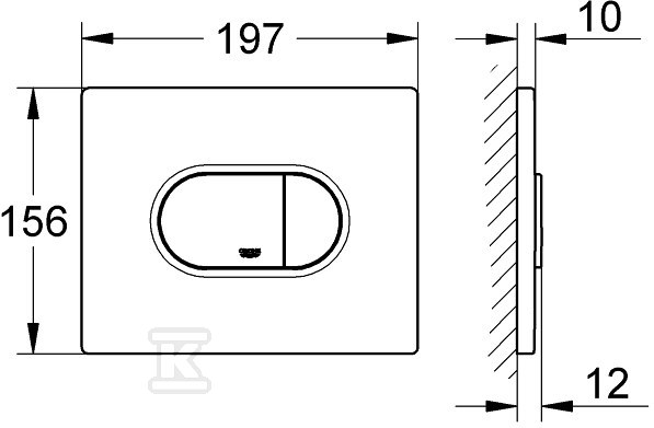 Arena Cosmopolitan, flush plate, for - 38858000