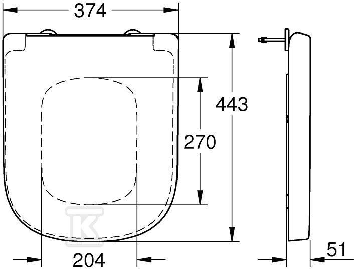 WC sedátko Grohe EuroCeramic pre WC s - 39330002