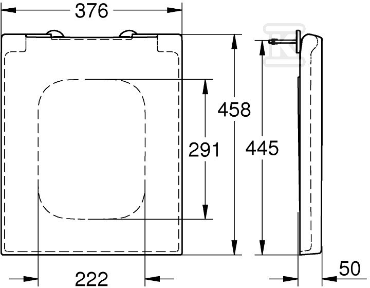 CUBE toilet seat - 39488000