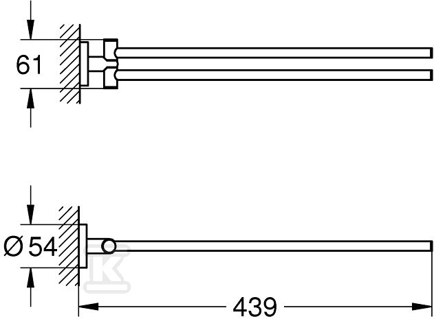 Essentials - towel rack - 40371001