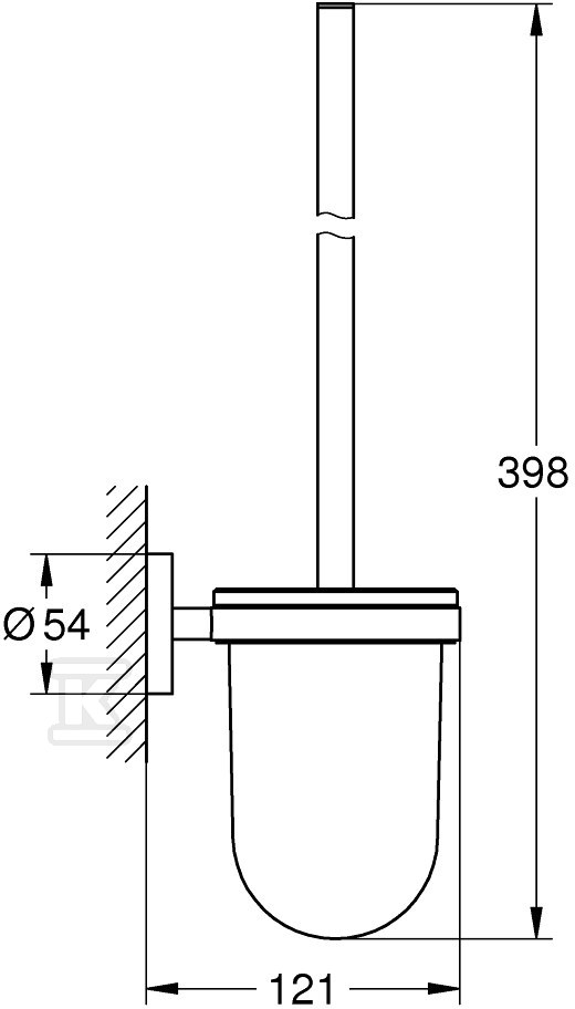 Essentials - complete toilet brush - 40374001