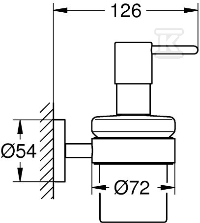 Essentials - soap dispenser with a - 40448001