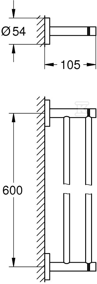 Wieszak na ręczniki Essentials - 40802001