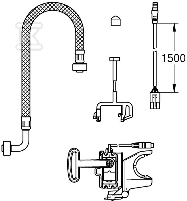 Automatic rinsing kit dedicated to the - 46944001