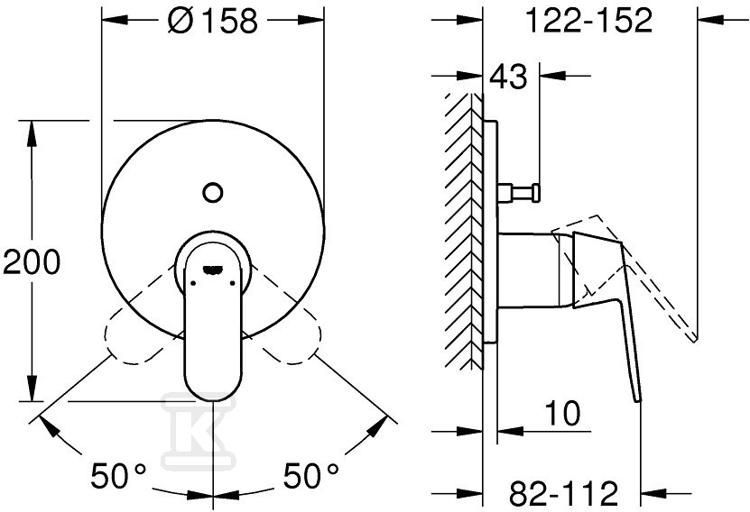 Eurosmart Cosmopolitan Single lever - 24045000