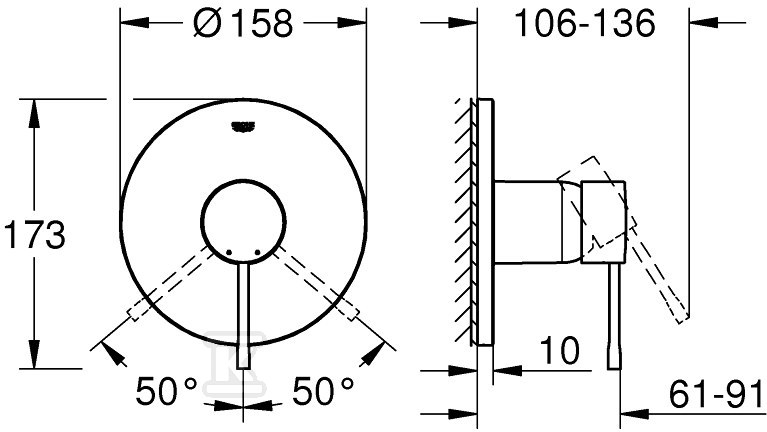 Essence Single-lever mixer to operate - 24057DL1