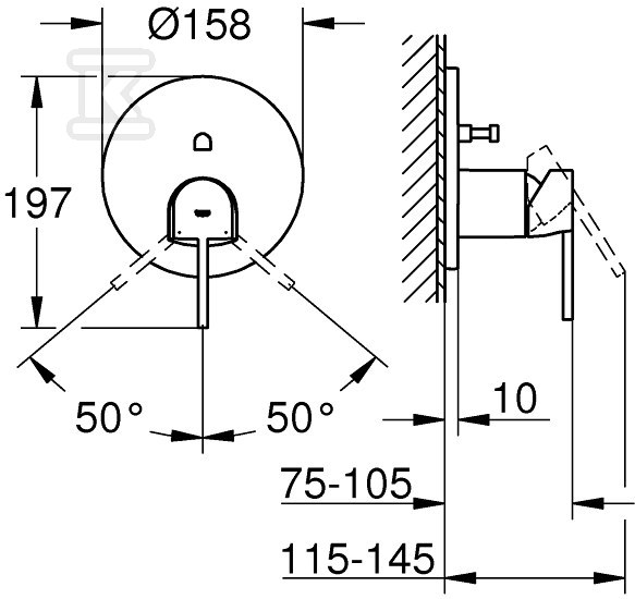 Bateria Grohe Plus jednouchwytowa do - 24060AL3