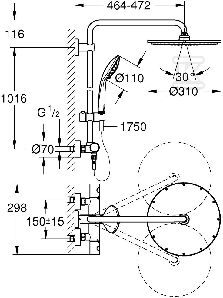 Euphoria Sistem 310 tuš sistem sa - 26075A00