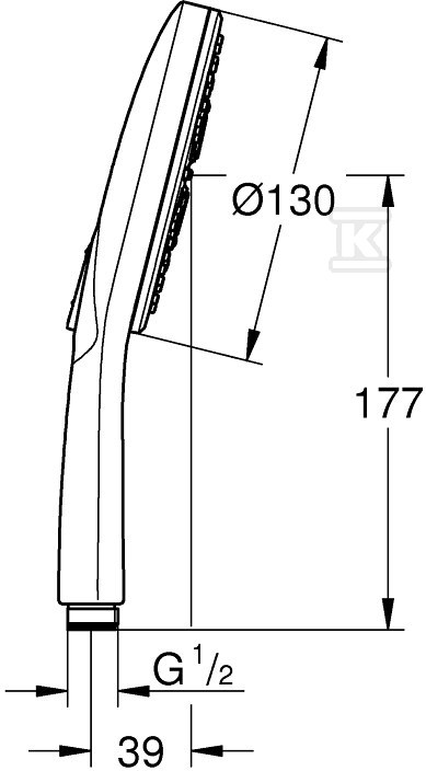 Rainshover SmartActive 130 glava tuša, - 26574DA0