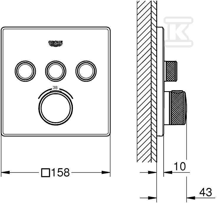 Bateria termostatyczna Grohtherm - 29126AL0