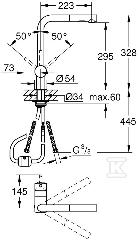 Bateria zlewozmywakowa Minta - 30274A00