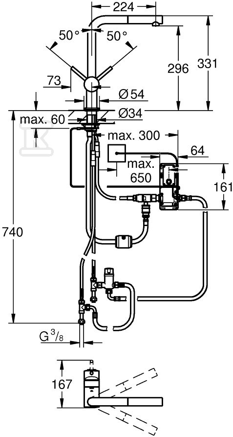 Minta Touch Electronic single-lever - 31360DC1