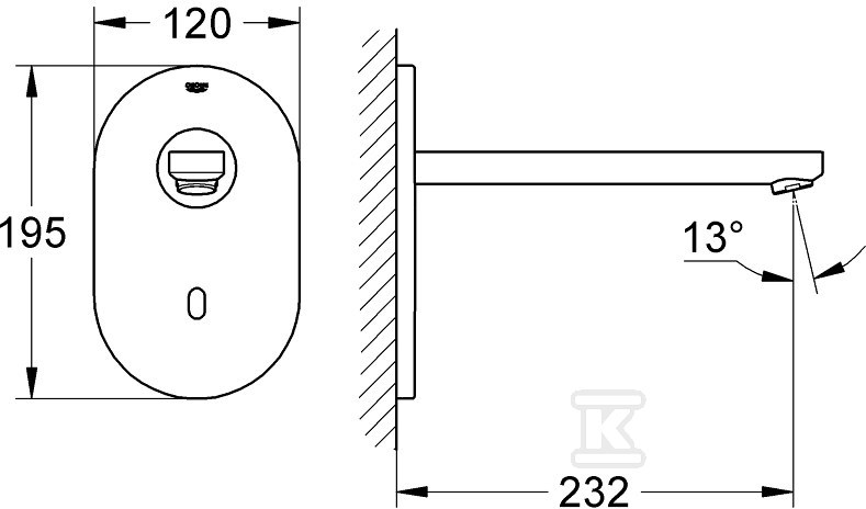 Bateria umywalkowa Eurosmart - 36334SD0