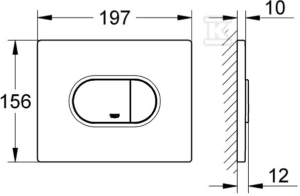 Arena Cosmopolitan - actuating button - 38858P00