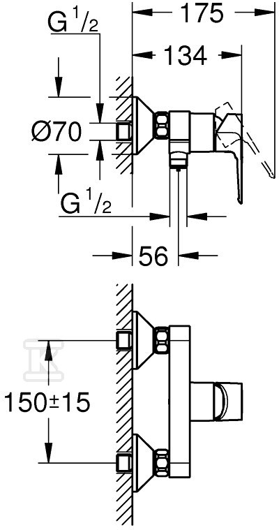 Bateria prysznicowa Grohe - 23633001