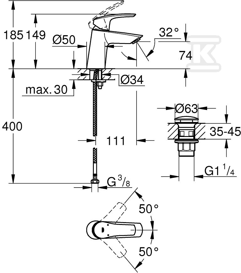 Grohe Eurosmart - 23968003