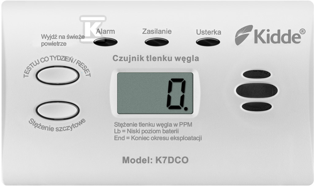 Detektor oxidu uhelnatého s displejem - KID-K7DCO